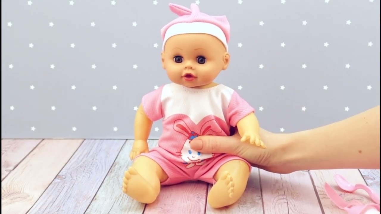 Игровой набор пупс с аксессуарами для кормления - видео