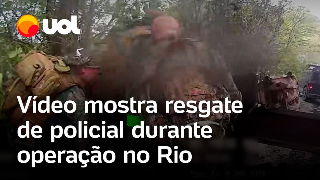 Operação no Rio vídeo mostra resgate de policial baleado durante ação que matou 121 pessoas