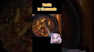 paella in speed... #vtuber #cooking #hayate