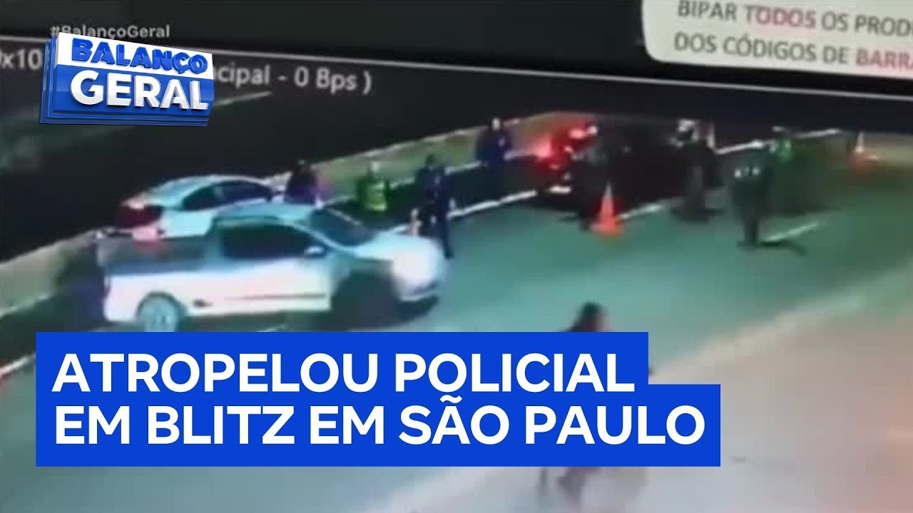 Polícia prende suspeito de ter atropelado agente em blitz em São Paulo