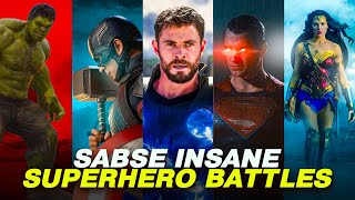Top 10 Greatest Superhero Battles of All Time | Marvel & DC | SuperSuper