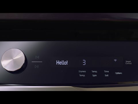 Samsung WF8800 Front Loading Washer: AI-powered Smart Dial