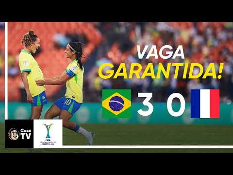 BRASIL 3 X 0 FRANÇA | MELHORES MOMENTOS | FASE DE GRUPOS | 2ª RODADA | COPA DO MUNDO SUB-20 FEMININA