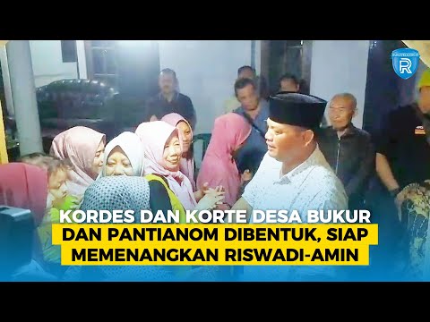 Kordes dan Korte Desa Bukur dan Pantianom Dibentuk, Siap Memenangkan Riswadi-Amin