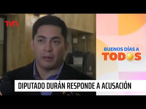 Diputado Durán responde a acusación de delitos sexuales  | Buenos días a todos