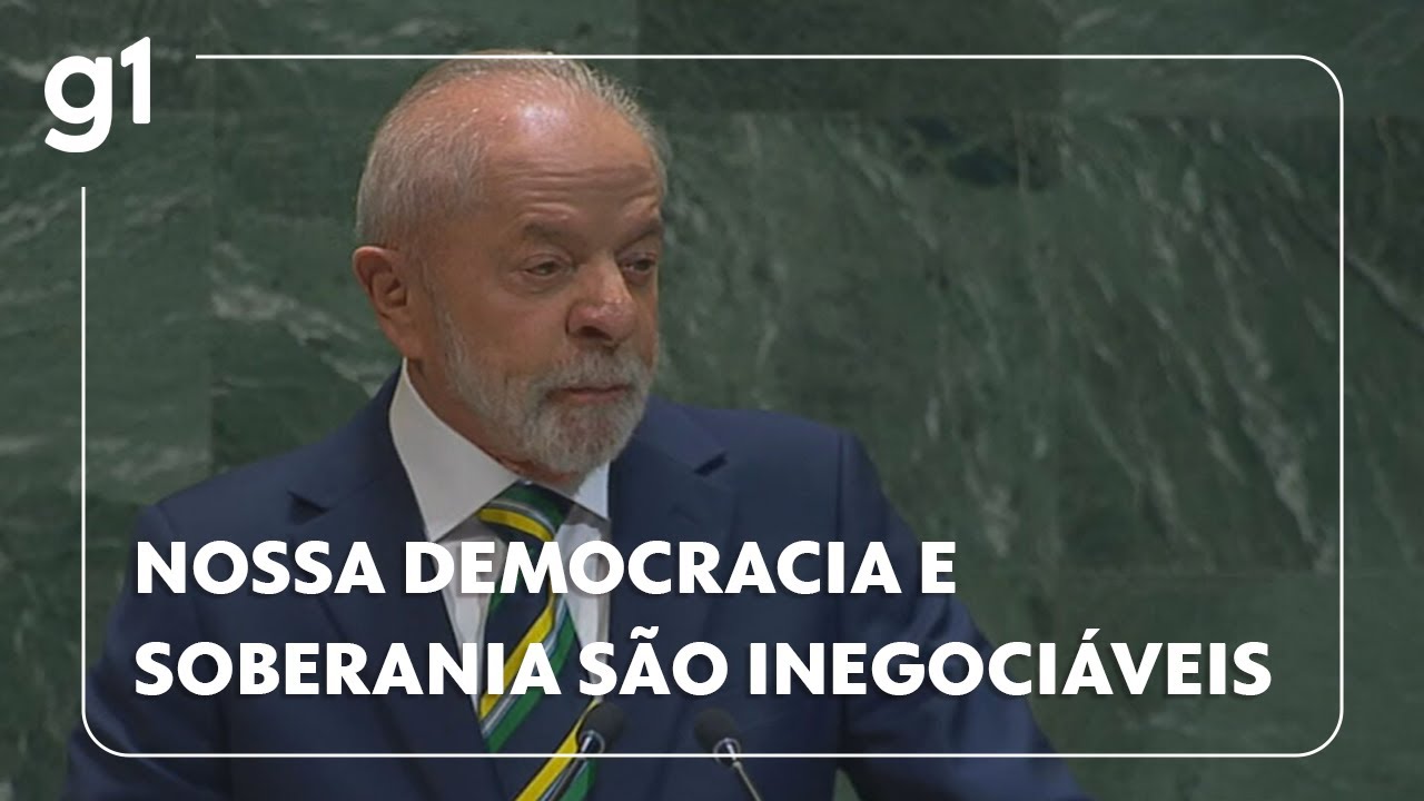 Nossa democracia e nossa soberania são inegociáveis diz presidente Lula na ONU