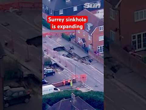 Surrey sinkhole is expanding endangering nearby homes