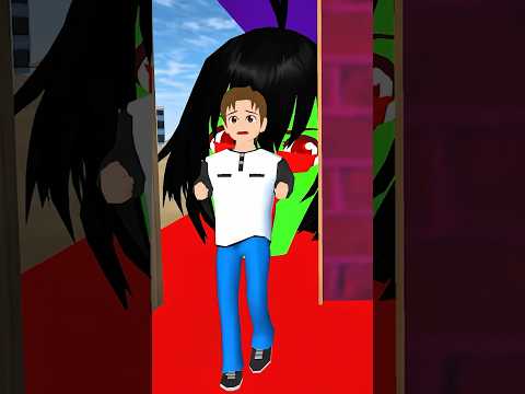 Scary Ghost Behind the Door Hantu Nagin Zombie #sakuraschoolsimulator #animation #sakura #yutamio