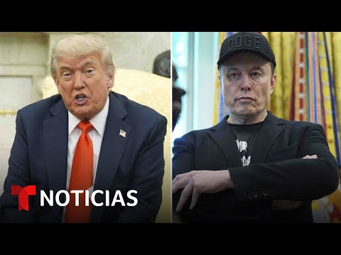 "隆Se volvi贸 loco!": Trump y Musk se atacan mutuamente frente a todos | Noticias Telemundo