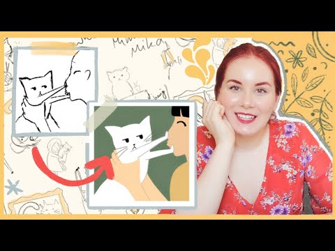 My Art Painting Process from START to FINISH ✨ (Yes, I do love cats ?) // Paint With Me