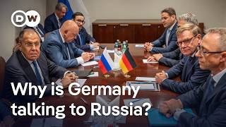 YouTube video thumbnail: Germany and Russia Hold First High-Level Talks Since Full-Scale Ukraine Invasion