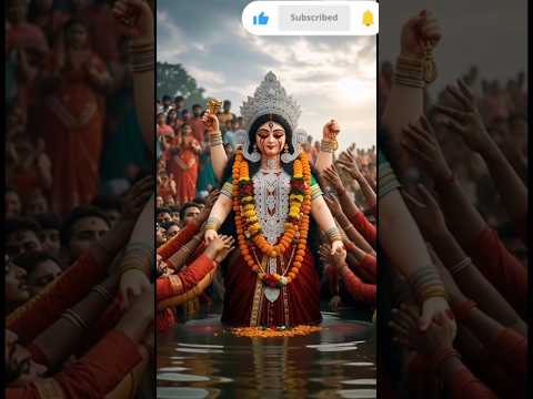 maa Durga ji visarjan Ganga Ji #durgapuja #navratri #trending #shorts