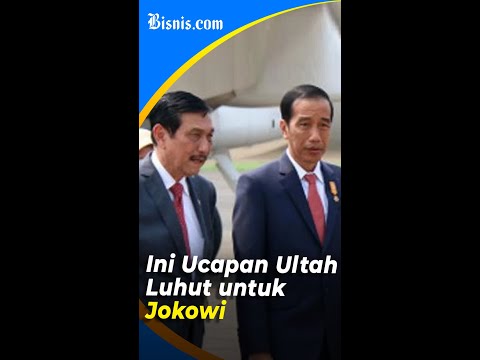 Ini Ucapan Ultah Luhut untuk Jokowi