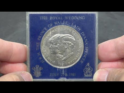 【エゲレス】ダイアナ妃結婚記念硬貨とプラケースを磨いてみた