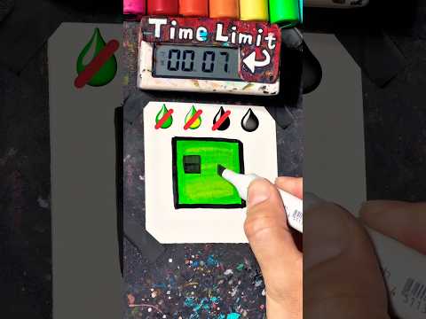 Drawing Creeper in 20Sec(Minecraft)