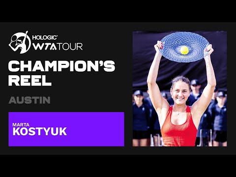 Austin champion Marta Kostyuk's FIRST WTA title run! 🤠🏆