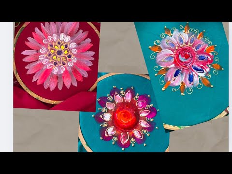 Wet on wet fabric painting tutorials #easypainting #fabricpainting #wetonwet #kaviartstudio