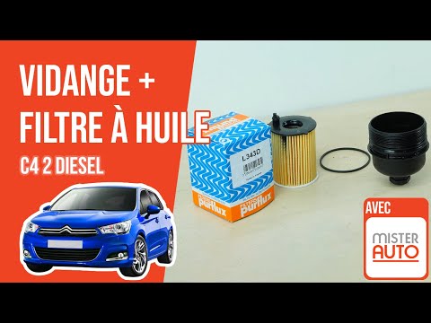 Vidange et changement du filtre à huile Citroën C4 2 1.6 HDI 🛢