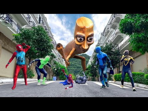 Tung Tung Tung Sahur Giant vs Team Spiderman || Tung Tung Tung Sahur Movie Collection! by FLife vs