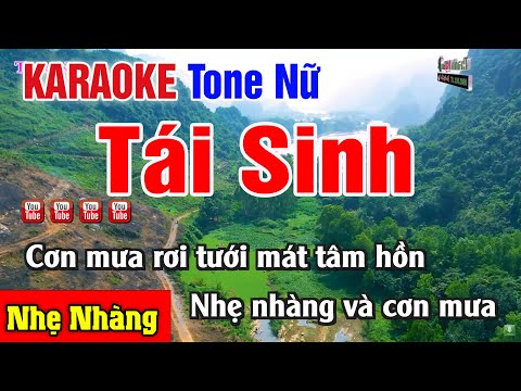 #Tái Sinh Karaoke Chuẩn Nhất Tone Nữ – Nhạc Sống Thanh Ngân