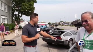 Old-school DeLorean from Back To The Future spotted at the Dream Cruise