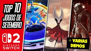 TOP 10 jogos de SETEMBRO 2025 para Nintendo Switch 1 e Switch 2
