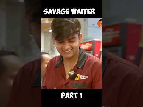 When mere andar ka #savagewaiter got unleashed😈