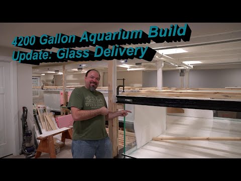 4200 Gallon Aquarium Build Update_ Glass Delivery The video today will talk about the process of getting my glass delivered for the 4200 gallon displa