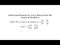 Solving Equations and Matrices