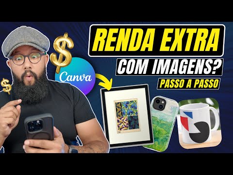 DINHEIRO COM IMAGENS? Fazer dinheiro com o Canva USANDO IMAGENS  [RENDA EXTRA💰]