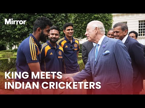 King Charles meets Indian cricket stars in London