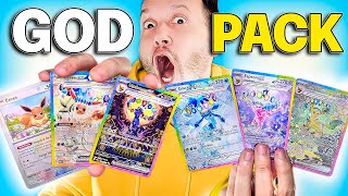 Tirei o GOD PACK! Impossível aconteceu! Umbreon EX! Evoluções Prismáticas cartas pokemon