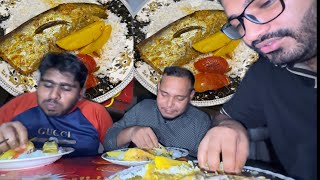 Eating Dinner(Rice & Boal Fish Curry) With Friends at Saiful’s Place