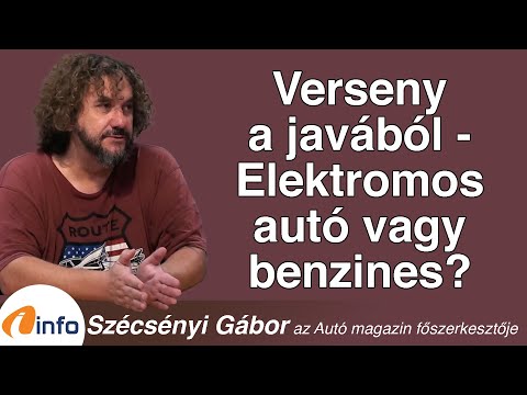 Verseny a javából - Elektromos autó vagy benzines? Szécsényi Gábor, Inforádió, Aréna