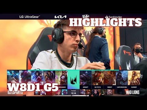 G2 vs MAD - Highlights | Week 8 Day 1 S12 LEC Summer 2022 | G2 Esports vs Mad Lions W8D1