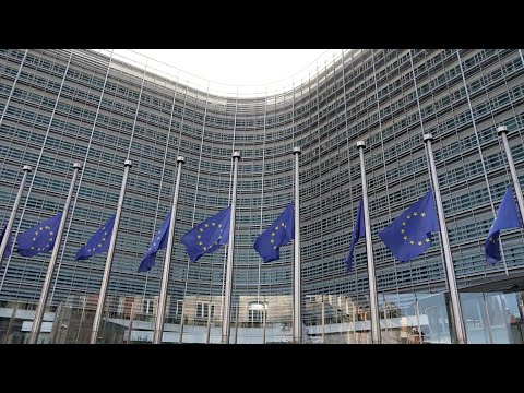 Lisbon funicular accident: flags at half-mast by EU buildings in Brussels | AFP