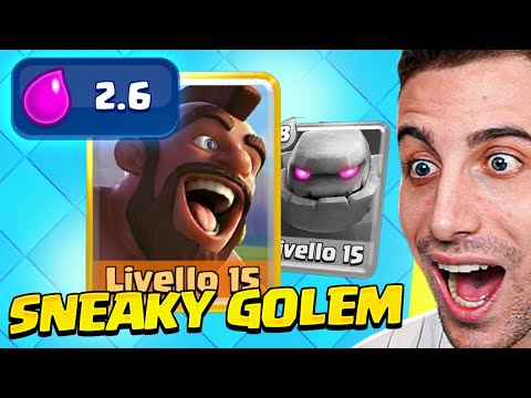 Provo lo SNEAKY GOLEM nel 2.6 col DOMATORE! *DEVASTANTE* Clash Royale ITA!