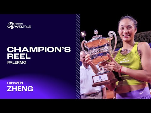 Palermo champion Zheng Qinwen's FIRST WTA title run! 🏆