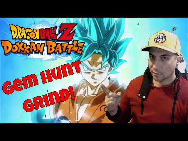 DRAGON BALL Z DOKKAN BATTLE, HYPED FOR SSJ4 IN 2 DAYS!! GEM HUNT GRIND!!