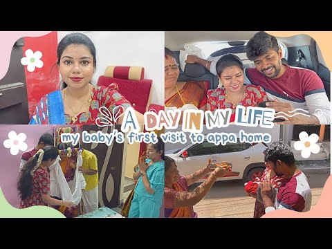 Dhanvic’s first visit to appa’s home✨ | GRWM & vlog | Quick mini GRWM , packing and travel vlog