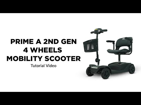 PRIME A 2nd GEN 4 Wheels Mobility Scooter | Tutorial Video