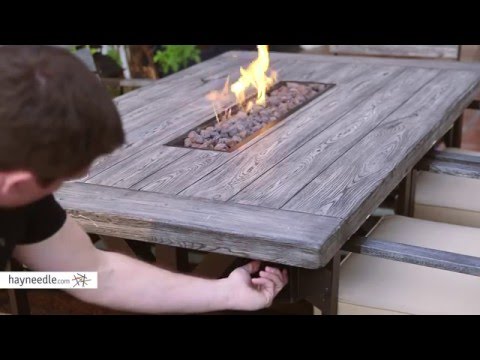 Belham Living Silba 7 Piece Envirostone Fire Pit Patio...
