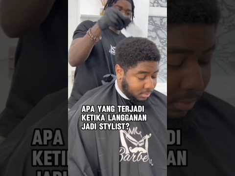 Ketika  langganan Menjadi Stylist Dadakan: Potong Rambut Penuh Drama!#shorts
