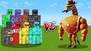 Which Golem is Immortal vs Ganganzelli Trulala - Minecraft Mob Battle