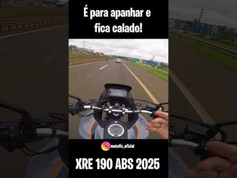 HONDA XRE 190 ABS 2025 LEVANDO BENGA NA RODOVIA