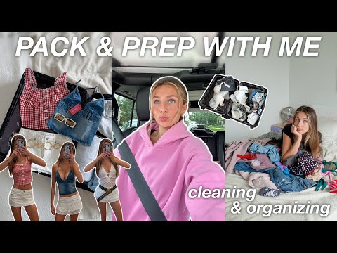 SUMMER RESET & PACK WITH ME | deep cleaning, unpacking & hanging out