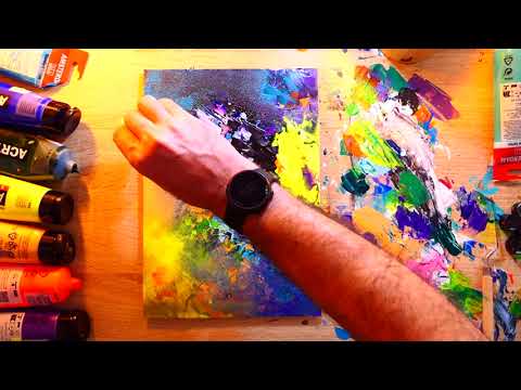 Colorful Abstract Painting | Fun With Acrylics | Inspirational Art | Palette Knife