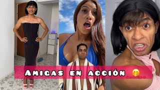 Amigas en acción | lo mejor de Jairito Solano y Aixa Viera | cosas de amigas 🤣 #humor #comedia 