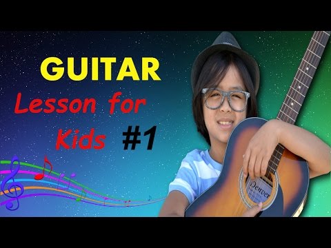 Guitar Lesson for Kids Lesson #1 | BubbleGumThinks | - YouTube