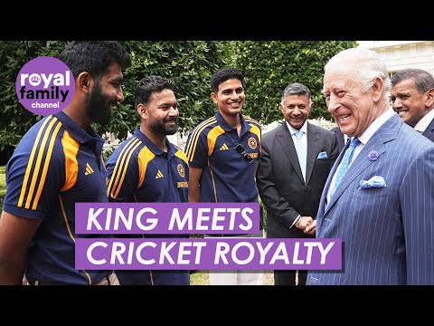 His 'Bowl Highness' King Charles Meets India Cricket Team